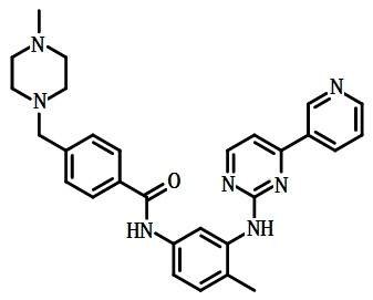 甲磺酸伊马替尼的结构式